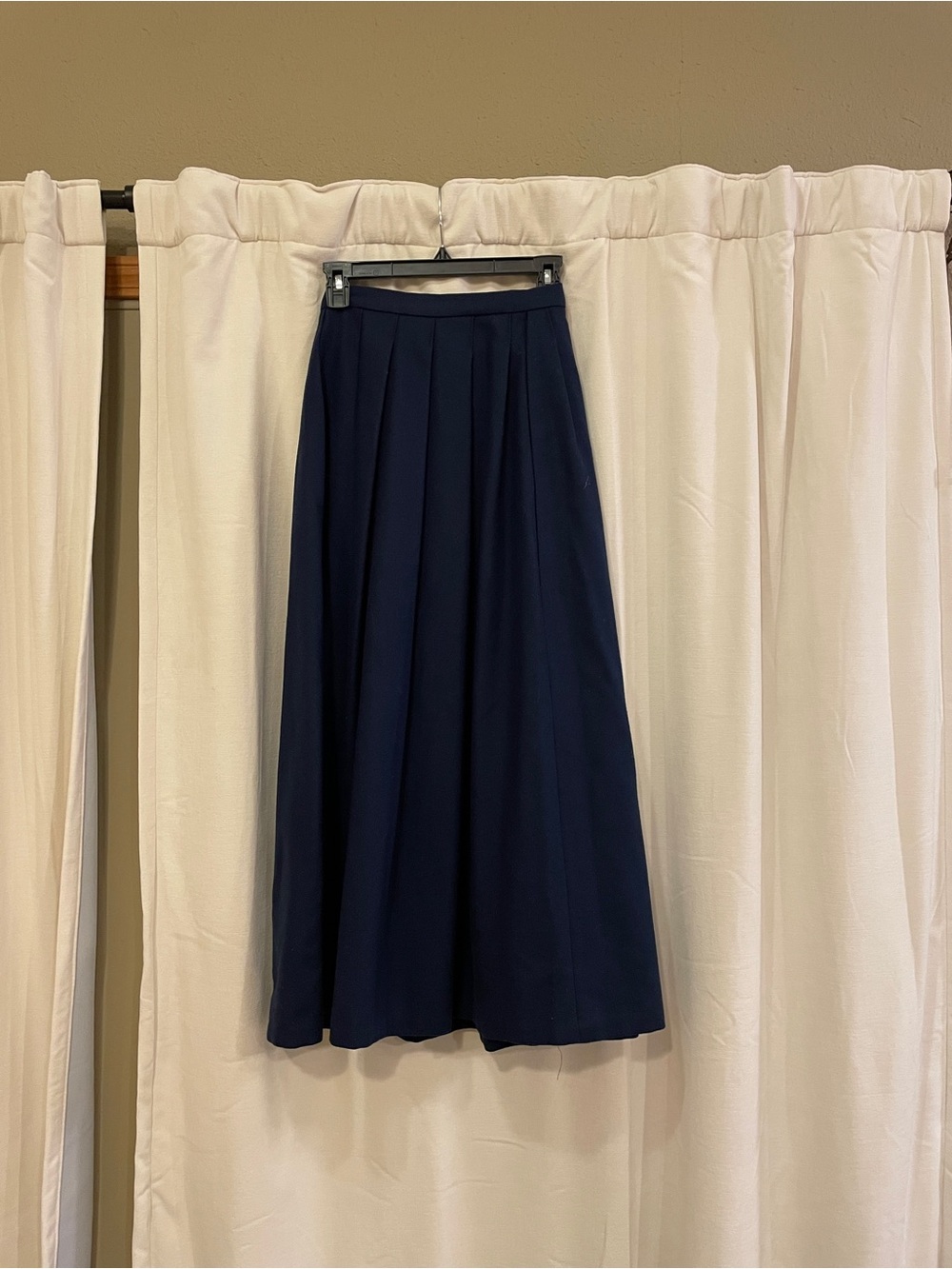 Vintage Classic Navy A-Line Skirt
